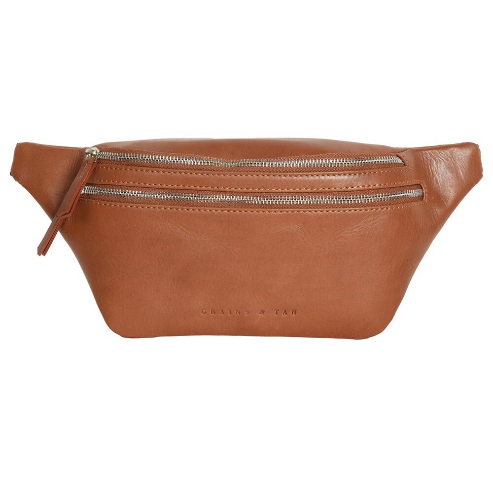 UNISEX BUM BAG - Grains & Tan